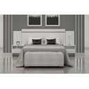 Ver imagem 1 de Cabeceira Cama Box Casal Royal com 2 Mesa de Cabeceira Novo Horizonte Neve