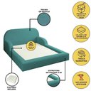 Ver mais imagens de Cama Colchão Casal Montessoriana Infantil Proteção Lateral Azul
