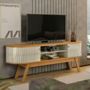 Ver imagem 3 de Rack Bancada Fidji para TV 75" 183cm MDP Amadeirado Cumaru Opala Casah