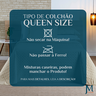 Cobreleito Queen Size Camesa Casa Blanca 200 Fios 100%algodao Toque Extra Macio Madri:caqui - 7