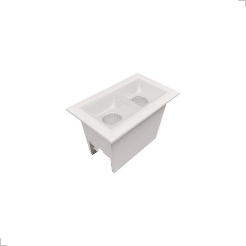 Luminária Spot de Embutir Soul Picco 4w Led 2700k Luz Quente 30° Bivolt Branco