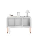 Ver imagem 2 de Buffet Gran Aurora 3 Portas Industrial MDP 120cm Branco Cobre Casah