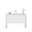 Ver imagem 4 de Buffet Gran Aurora 3 Portas Industrial MDP 120cm Branco Cobre Casah