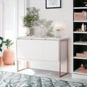 Ver imagem 1 de Buffet Gran Aurora 3 Portas Industrial MDP 120cm Branco Cobre Casah