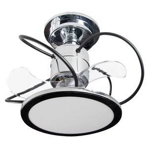 Ventilador de Teto Treviso Cromado Confort Led Contrl Remoto