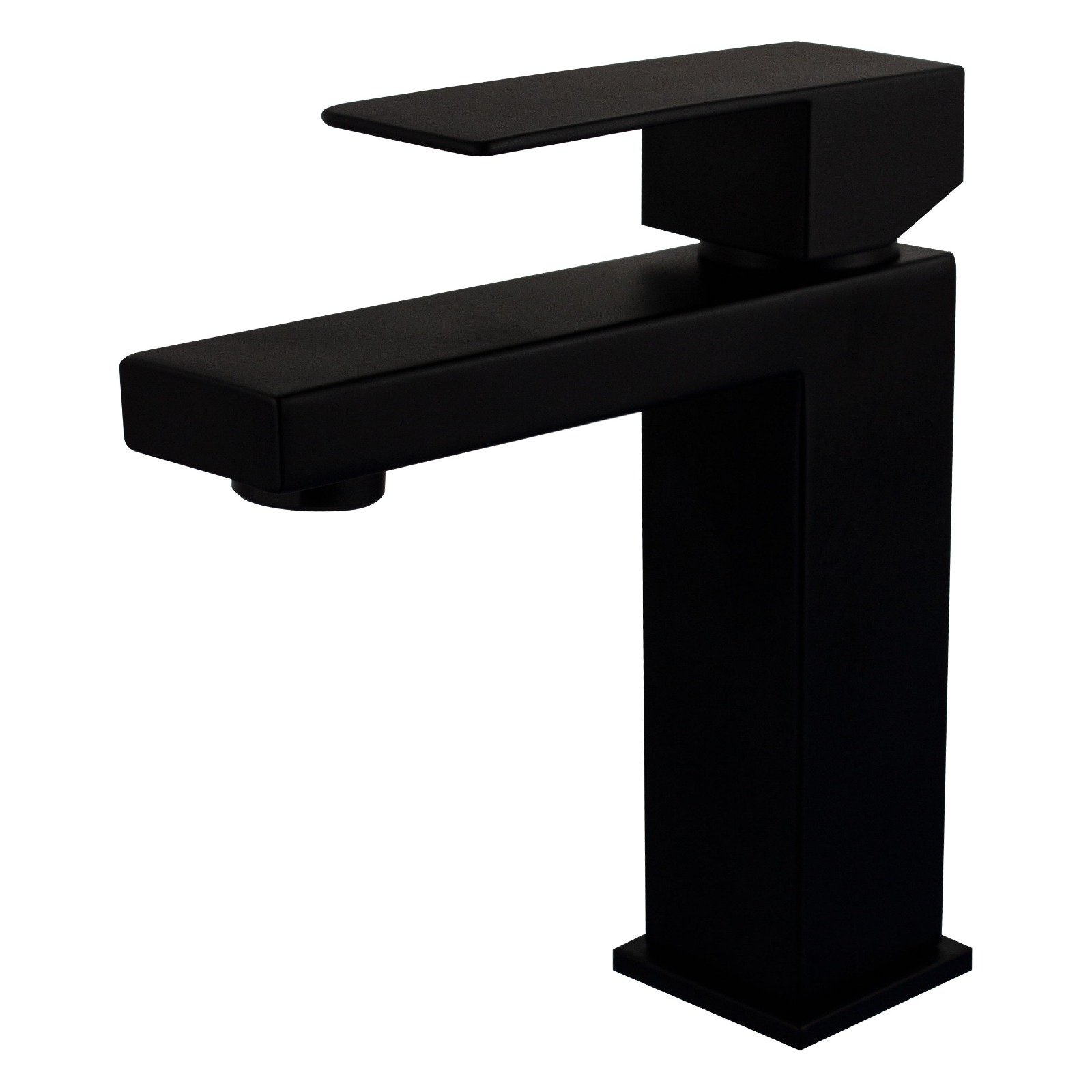 Torneira Monocomando para Pia Cuba Lavatório Banheiro Lavabo Bica Baixa Black Matte Preto Fosco Luxo