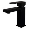 Torneira Monocomando para Pia Cuba Lavatório Banheiro Lavabo Bica Baixa Black Matte Preto Fosco Luxo - 1
