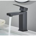 Ver imagem 2 de Torneira Monocomando para Pia Cuba Lavatório Banheiro Lavabo Bica Baixa Black Matte Preto Fosco Luxo