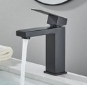 Ver imagem 2 de Torneira Monocomando para Pia Cuba Lavatório Banheiro Lavabo Bica Baixa Black Matte Preto Fosco Luxo