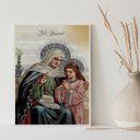 Ver imagem 1 de Quadro Decorativo Santa Ana Vintage 33x24cm:madeira Branca