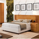 Ver imagem 1 de Cabeceira Extensiva Casal Queen Ripada Valência Benetil Móveis - Cinamomo