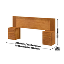 Ver imagem 3 de Cabeceira Extensiva Casal Queen Ripada Valência Benetil Móveis - Cinamomo