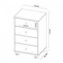 Ver imagem 4 de Conjunto Home Office 2 Peças Escrivaninha Facility e Gaveteiro Presence Branco