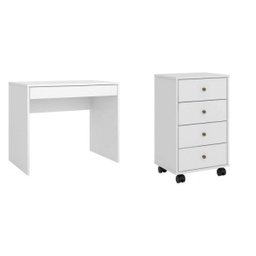 Conjunto Home Office 2 Peças Escrivaninha Facility e Gaveteiro Presence - 4 Conjunto Home Office 2 Peças Escrivaninha Facility e Gaveteiro Presence - 4