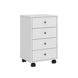 Conjunto Home Office 2 Peças Escrivaninha Facility e Gaveteiro Presence Branco - 5 Conjunto Home Office 2 Peças Escrivaninha Facility e Gaveteiro Presence Branco - 5