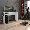 Mesa Gamer Escrivaninha 114cm para Computador Liberty Móveis Branco com Suporte de Fone e Montagem R - 1