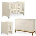 Ver imagem 2 de Quarto de Bebê Berço Evolution + Cômoda 1 Porta 3 Gavetas Classic Areia