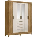 Ver imagem 1 de Guarda Roupa Casal 165cm com Espelho Khani Freijó/off Z17 - Mpozenato