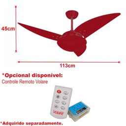 Ventilador de Teto Volare Cobre Class Branco 3 Pás 110v - 2