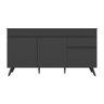 Balcão Cozinha Gabinete Pia 150 Cm 3 Portas 1 Gaveta Veneza Multimóveis Mp2072.895 Preto - 5