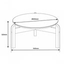 Ver imagem 2 de Mesa de Centro Lizz Off White / Cedro