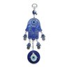 Móbile Mão Hamsá com Olho Grego Azul Proteção Família 20cm - 1
