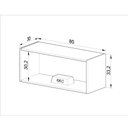 Ver imagem 4 de Armário Aéreo Cozinha 80 Cm 1 Porta Basculante Quiditá Montana