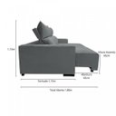 Ver imagem 5 de Sofá Retrátil e Reclinável Ellen 03 Lugares 