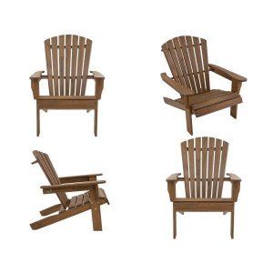 Conjunto 4 Cadeiras Pavão Adirondack Madeira Eucalipto 