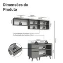 Ver imagem 3 de Armário de Cozinha Compacta 200cm Nice Madesa 06 Cinza