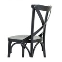 Ver imagem 4 de Conjunto 4 Cadeiras Madeira Maciça Tauari Cross Laquado X Texas 