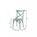 Ver imagem 5 de Conjunto 4 Cadeiras Madeira Maciça Tauari Cross Laquado X Texas 