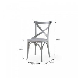 Conjunto 6 Cadeiras Madeira Maciça Tauari Cross Laqueado X Texas Branco - 5 Conjunto 6 Cadeiras Madeira Maciça Tauari Cross Laqueado X Texas Branco - 5