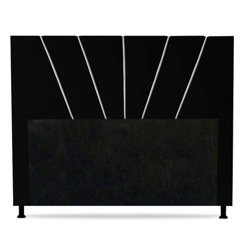 Cabeceira Cama Box Casal King Size Dallas 195cm Preto