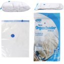 Ver imagem 1 de Saco Organizador a Vácuo Transparente Reduz Volume Roupas e Cobertores Tamanho:ep