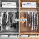 Ver imagem 3 de Saco Organizador a Vácuo Transparente Reduz Volume Roupas e Cobertores Tamanho:ep