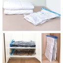 Ver imagem 6 de Saco Organizador a Vácuo Transparente Reduz Volume Roupas e Cobertores Tamanho:ep