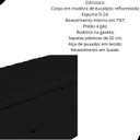 Ver imagem 2 de Calçadeira Baú Sapateira 140cm Ayla Suede Tampo Reto