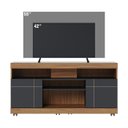 Ver imagem 5 de Rack Bancada Tv 47 Pol 136 Cm Yara Noce Milano Preto Colibri