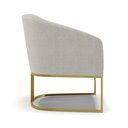 Ver imagem 7 de Poltrona para Sala Industrial Dourado Kit 2 Stella Bouclê Cinza D03 - D'Rossi