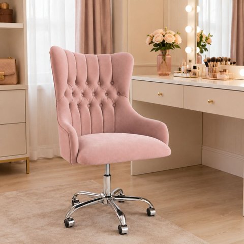 Cadeira Poltrona Helena Home Office Rodinhas e Ajuste de Altura