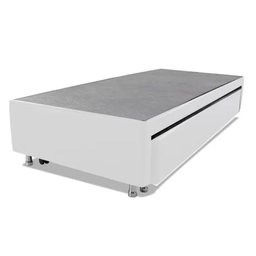 Cama Box Bicama Auxiliar Solteiro Sintético Espuma 8cm 88x188x40 Branco - 2