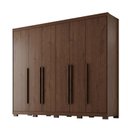 Ver imagem 2 de Guarda Roupa Casal Platinium 100% MDF 6 Portas de Bater 6 Gavetas