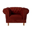 Ver imagem 1 de Poltrona Chesterfield Capitonê Duque Suede Bordo Decoração, Recepção, Salas de Tv e Estar