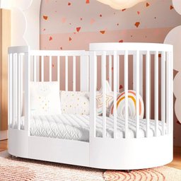 Quarto Bebê Completo Com Berço e Cômoda Coleção Wave Divicar - 5