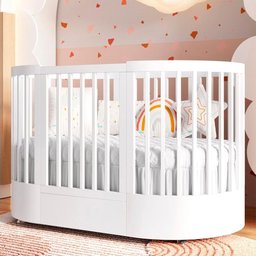 Quarto Bebê Completo Com Berço e Cômoda Coleção Wave Divicar - 2