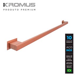 Toalheiro 50 cm Inox Rose Gold - Kromus RT0305-50R - 2