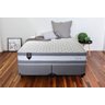 Conjunto Cama Box Super King c/ Molas Ensacadas Alpine Cinza 193x203x65  - 3