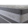 Conjunto Cama Box Super King c/ Molas Ensacadas Alpine Cinza 193x203x65  - 6