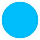 Ver imagem 1 de Placa Redonda com Canaleta Azul 30 X 1 Azul Om Silva